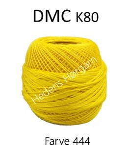DMC K80 farve 444 Mørk gul